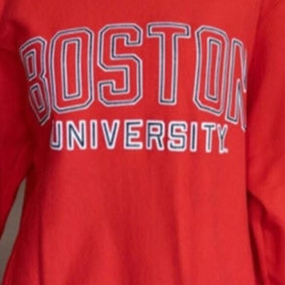 Champion Embroidery Raised Boston University Sweetheart Size Small Reverse Weave - Picture 4 of 6